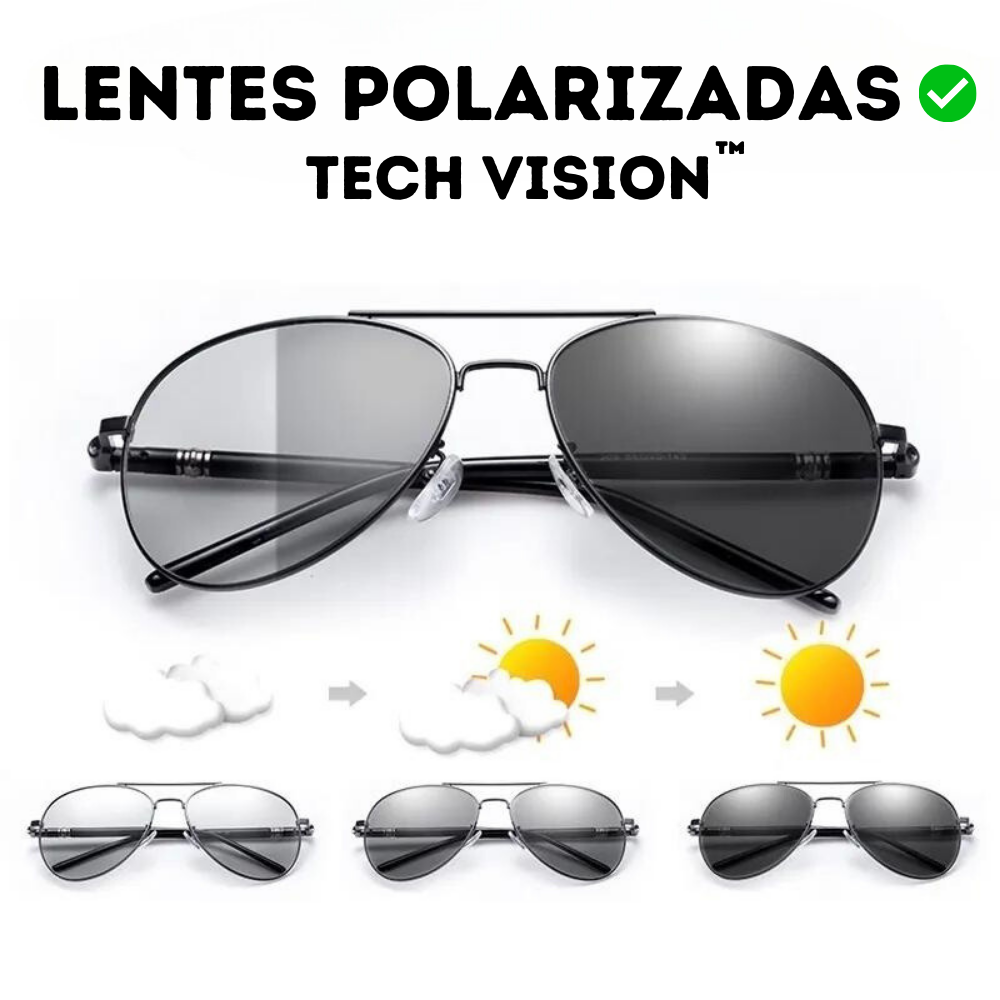 Óculos de Sol Inteligente com Lentes Polarizado Tech Vision V2