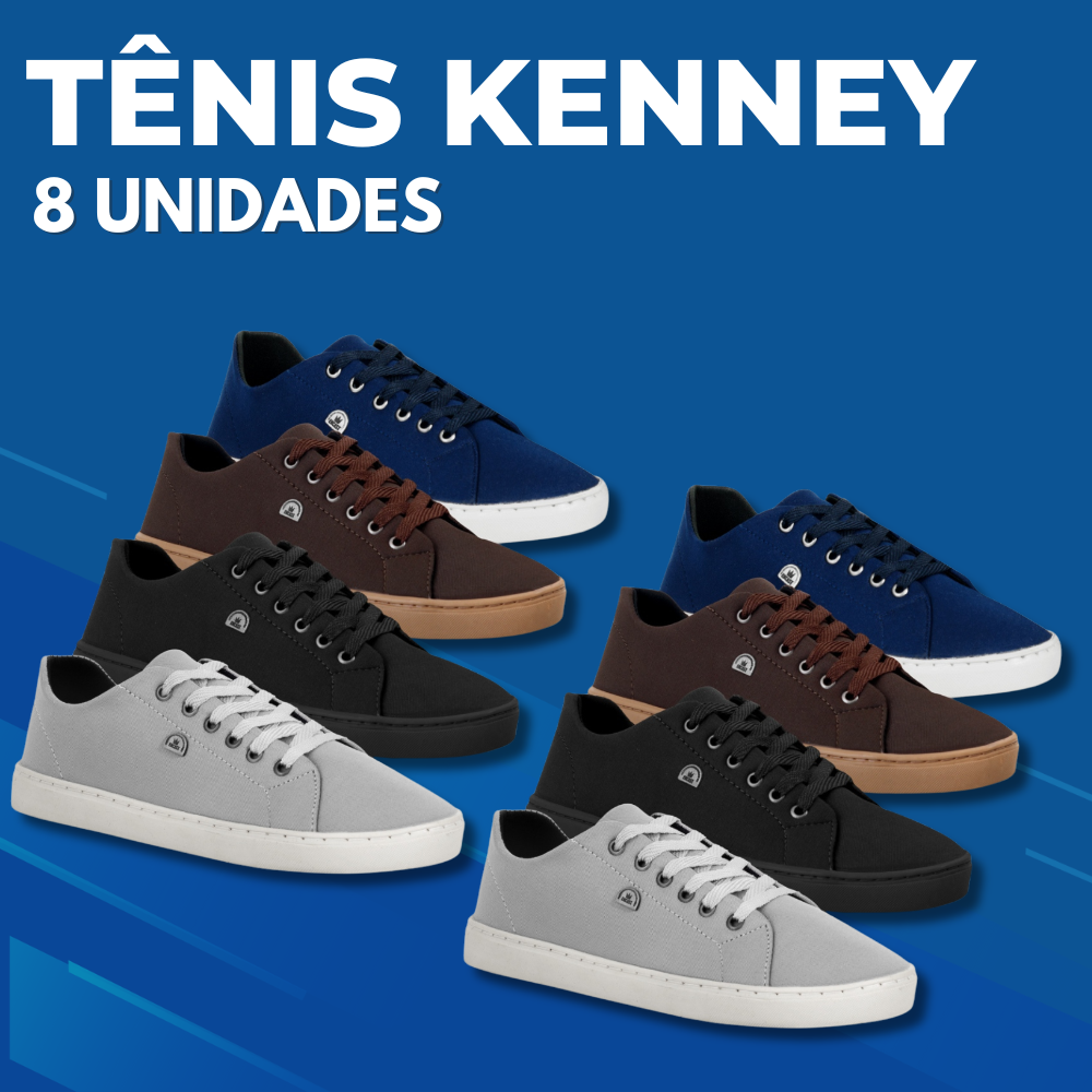 KIT 4 PARES DE TÊNIS KENNEDY (ÚLTIMAS UNIDADES)