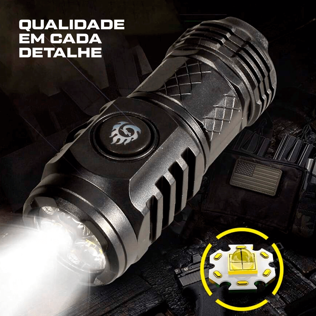Lanterna Tática Indestrutível Power Flash