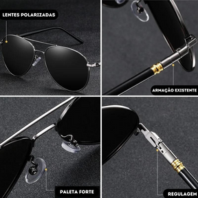 Óculos de Sol Inteligente com Lentes Polarizado