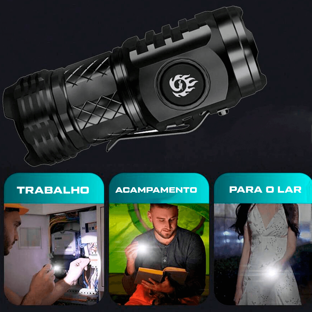 Lanterna Tática Indestrutível Power Flash
