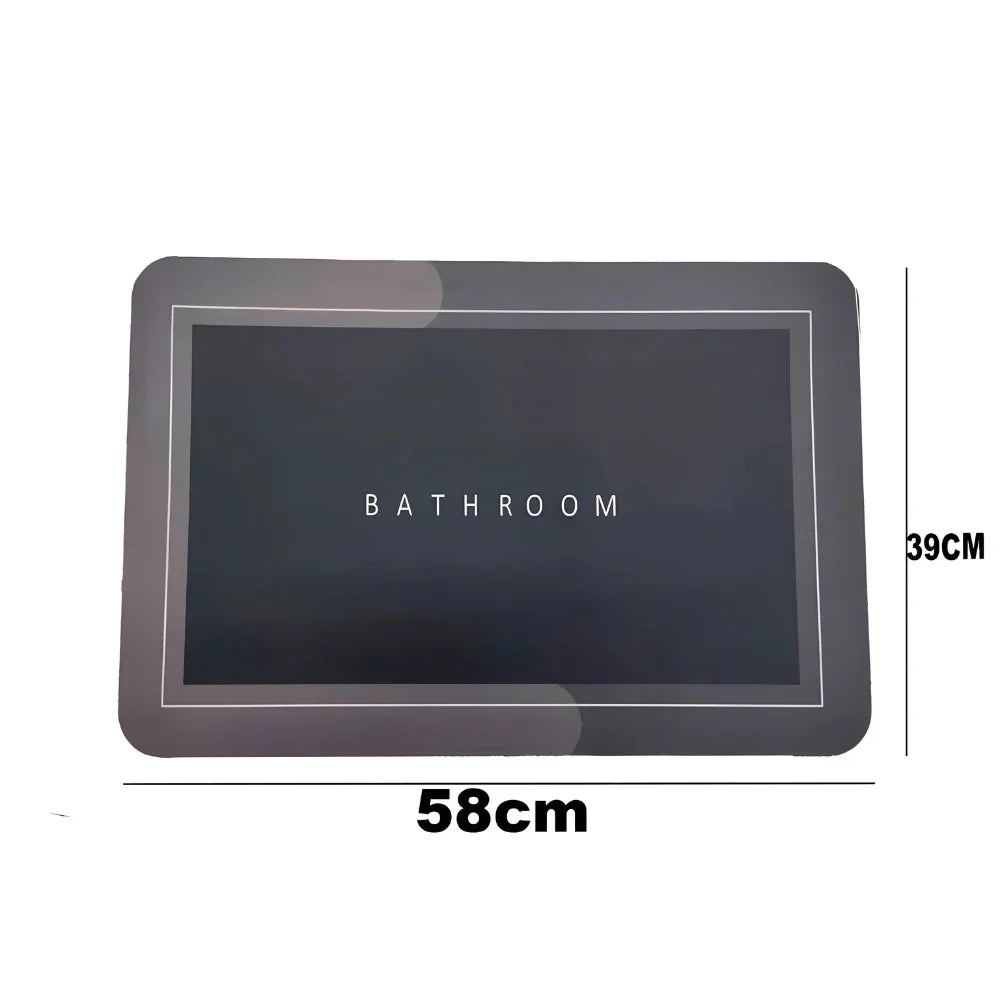 Tapete Mágico Antiderrapante Para Banheiro Super Absorvente Não Escorrega - Secagem Rápida