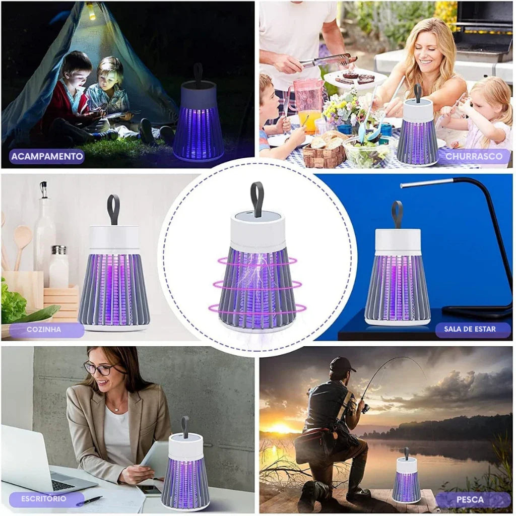 Lâmpada Mata Pernilongo e Mosquito com Luz UV [COMPRE 1 LEVE 2]