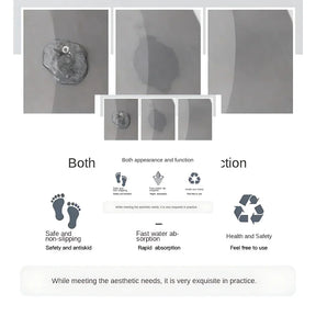 Tapete Mágico Antiderrapante Para Banheiro Super Absorvente Não Escorrega - Secagem Rápida