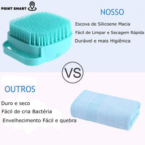 Escova de Banho e Massageadora para PET - Point Smart