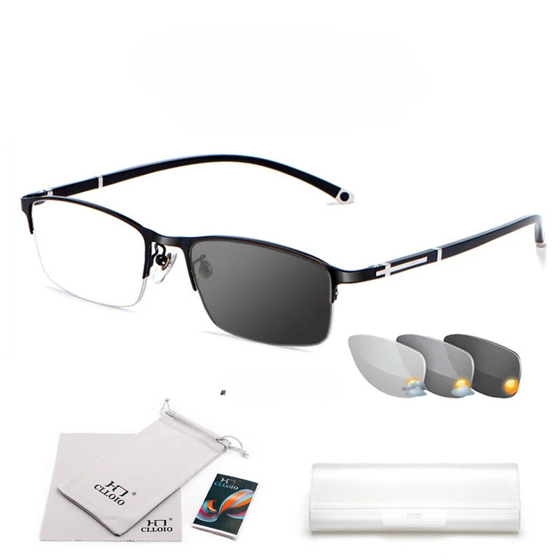 Óculos de Leitura Fotocromáticos Progressivos Multifocais Anti-luz azul