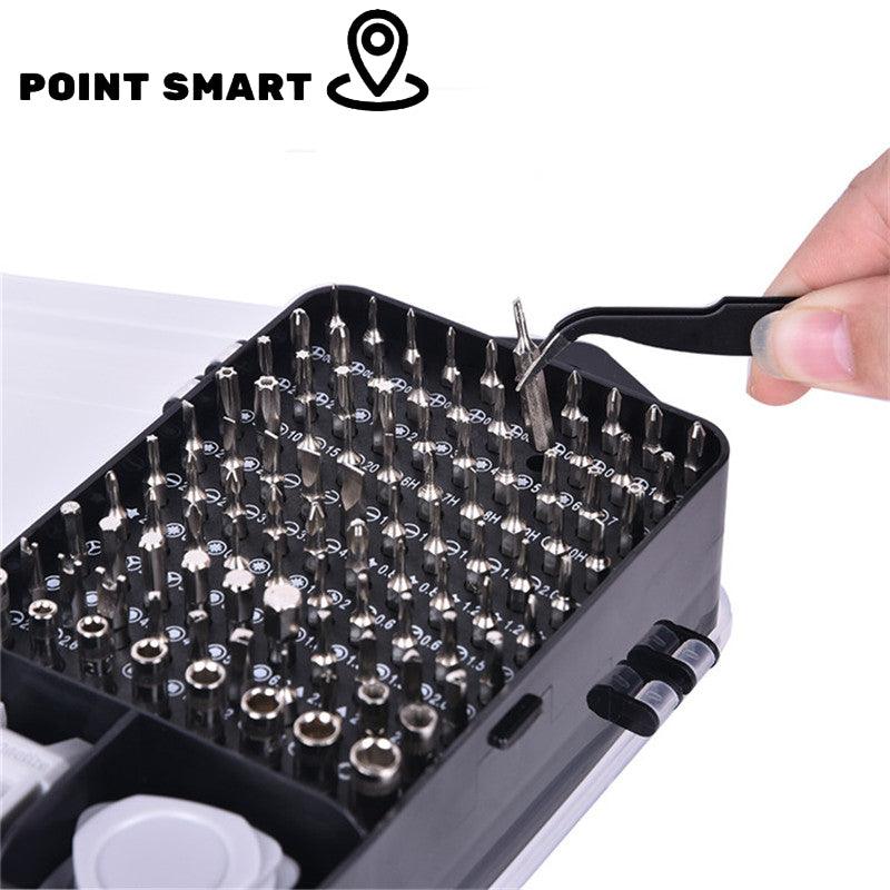 Maleta de Ferramentas e Chaves Multifuncionais com pontas Magnéticas - Point Smart