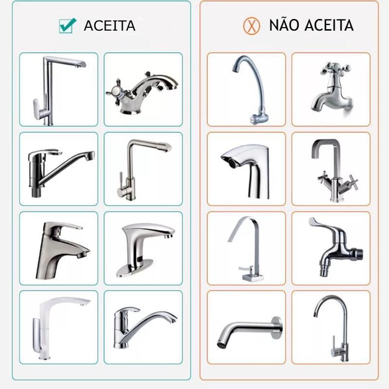 Extensor de torneira de Turbarão Ajuda a Encominar água - Point Smart