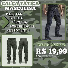 Calça Tática Militar Masculina - Impermeável
