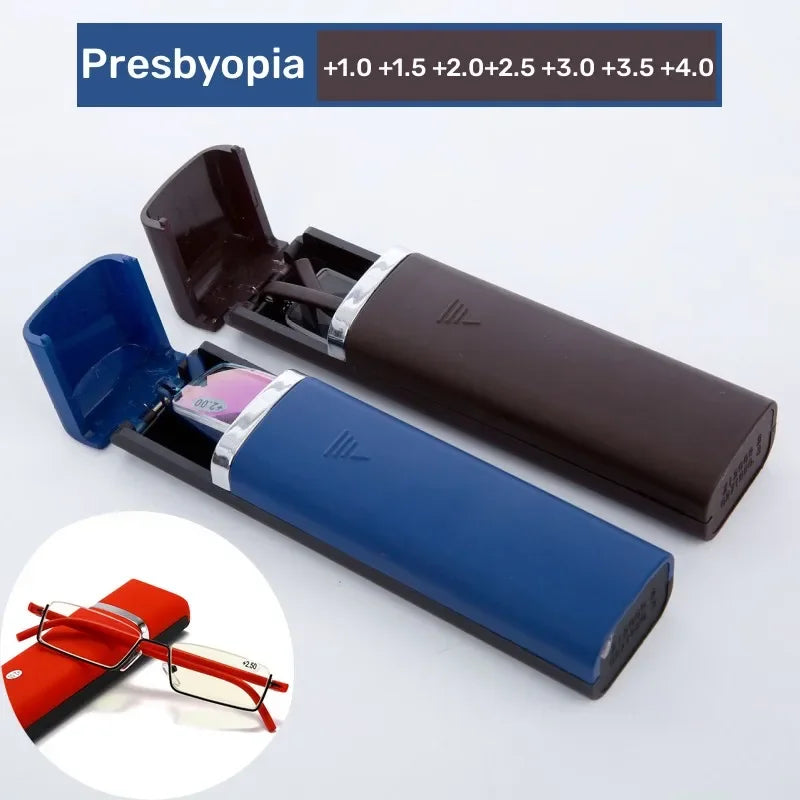 Óculos de leitura Retro Portátil de bloqueio de luz azul