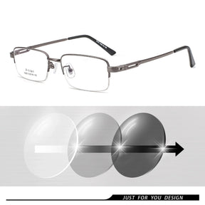 Óculos Fotocromáticos de Titânio para Miopia