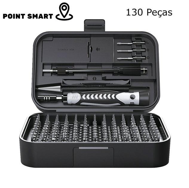 Maleta de Ferramentas e Chaves Multifuncionais com pontas Magnéticas - Point Smart