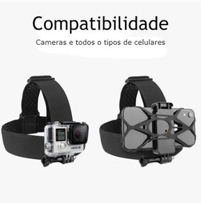 Suporte de Cabeça para Gravação [Celular e Câmera] - Point Smart