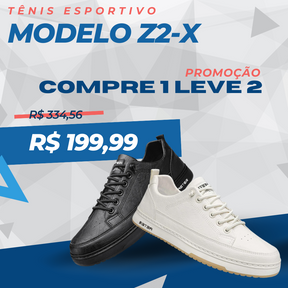 Tênis Elegante Masculino Z2-X - Linha Comfort Plus