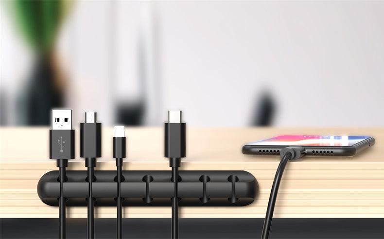 Separador e Organizador de Cabos para Mesa - Point Smart