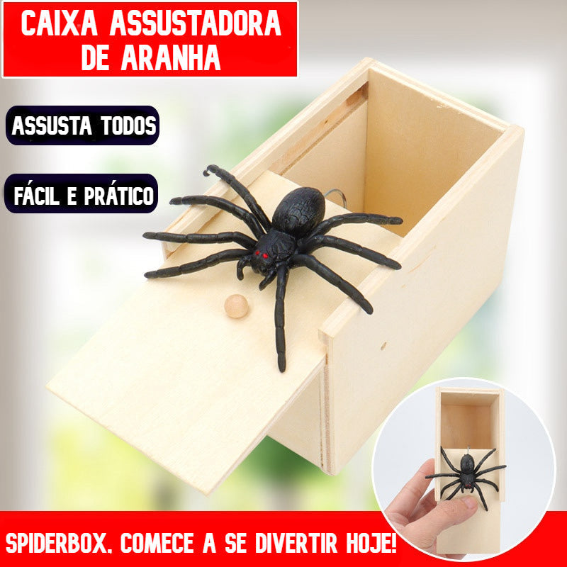 Caixa com Aranha Assustadora