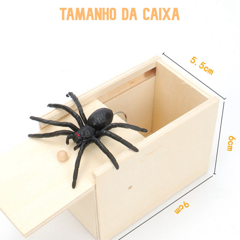 Caixa com Aranha Assustadora
